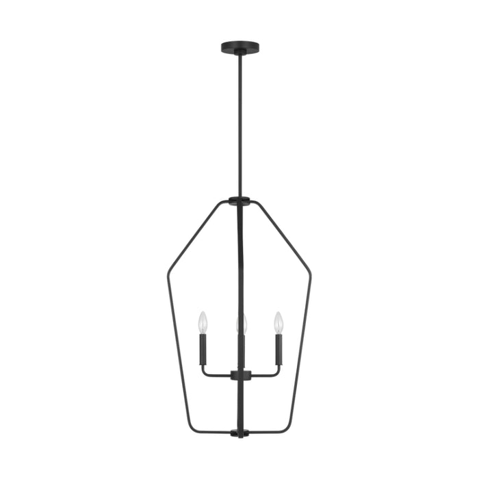 Generation GLC1274 Kennan 4-lt 19" Chandelier - Midnight Black
