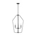 Generation GLC1274 Kennan 4-lt 19" Chandelier - Midnight Black