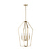 Generation GLC1274 Kennan 4-lt 19" Chandelier - Satin Brass
