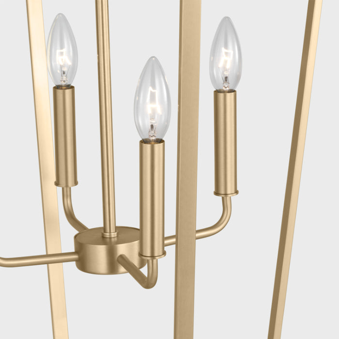 Generation GLC1274 Kennan 4-lt 19" Chandelier - Satin Brass