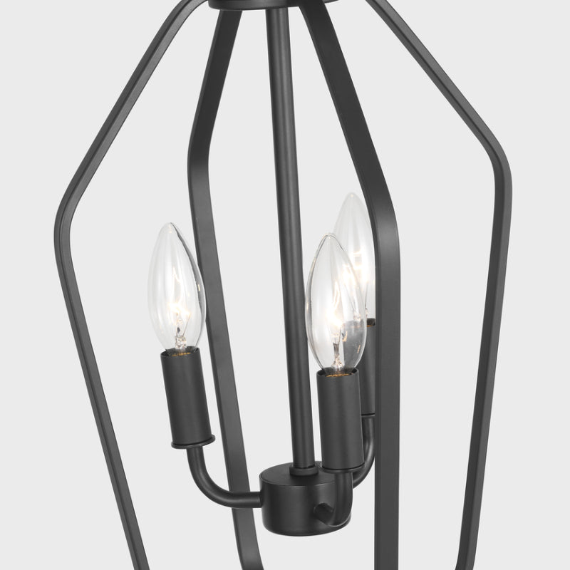Generation GLC1283 Kennan 3-lt 11" Chandelier - Midnight Black