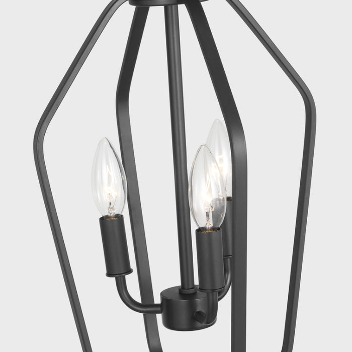 Generation GLC1283 Kennan 3-lt 11" Chandelier - Midnight Black