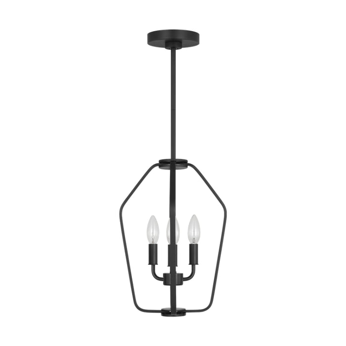 Generation GLC1283 Kennan 3-lt 11" Chandelier - Midnight Black