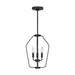 Generation GLC1283 Kennan 3-lt 11" Chandelier - Midnight Black