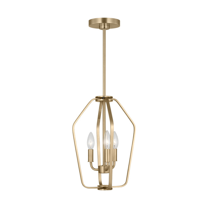 Generation GLC1283 Kennan 3-lt 11" Chandelier - Satin Brass