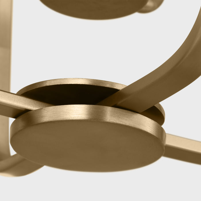 Generation GLC1283 Kennan 3-lt 11" Chandelier - Satin Brass