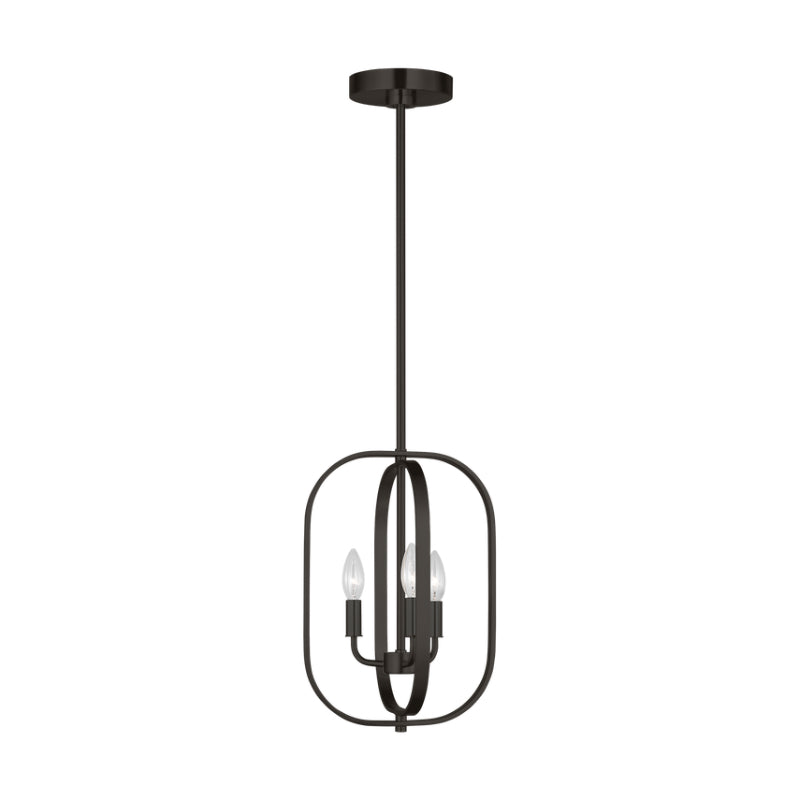 Generation GLC1293 Loretto 3-lt 11" Chandelier - Midnight Black