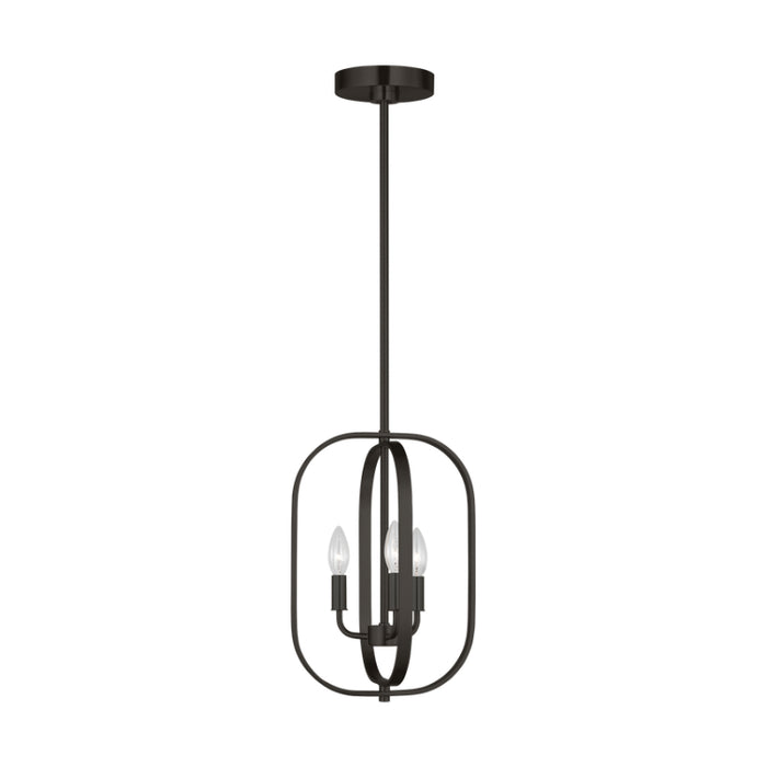 Generation GLC1293 Loretto 3-lt 11" Chandelier - Midnight Black
