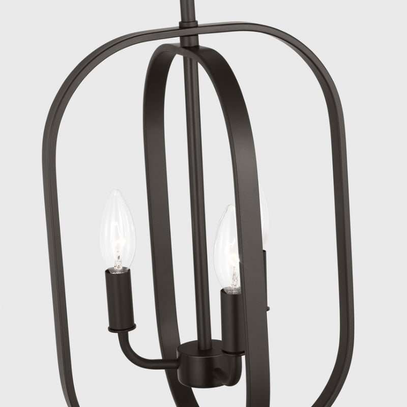 Generation GLC1293 Loretto 3-lt 11" Chandelier - Midnight Black