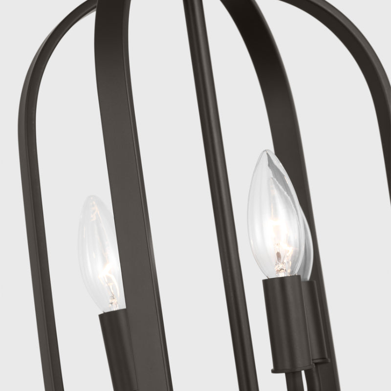 Generation GLC1293 Loretto 3-lt 11" Chandelier - Midnight Black