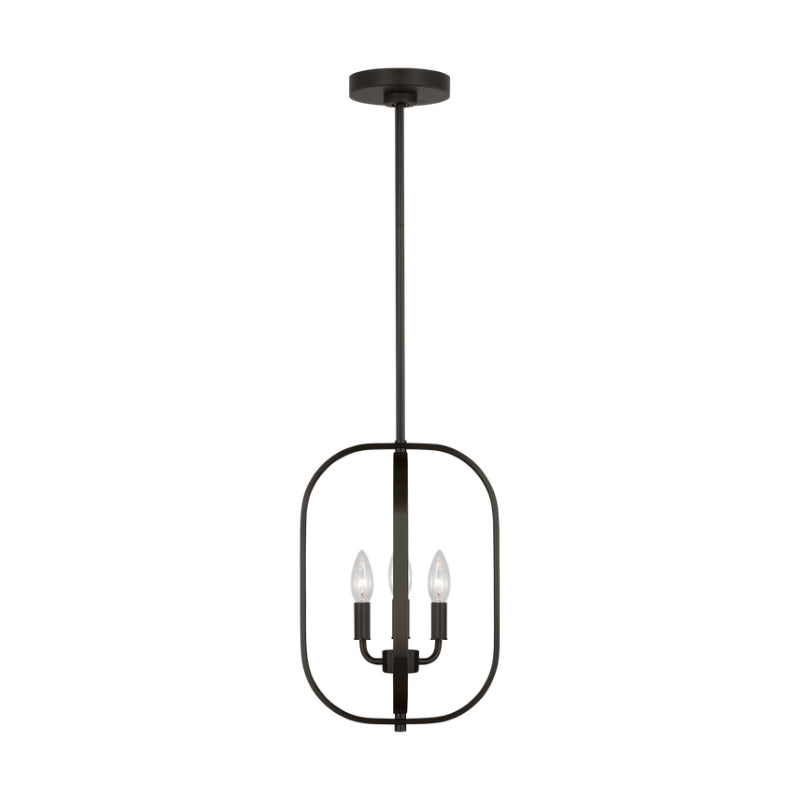 Generation GLC1293 Loretto 3-lt 11" Chandelier - Midnight Black
