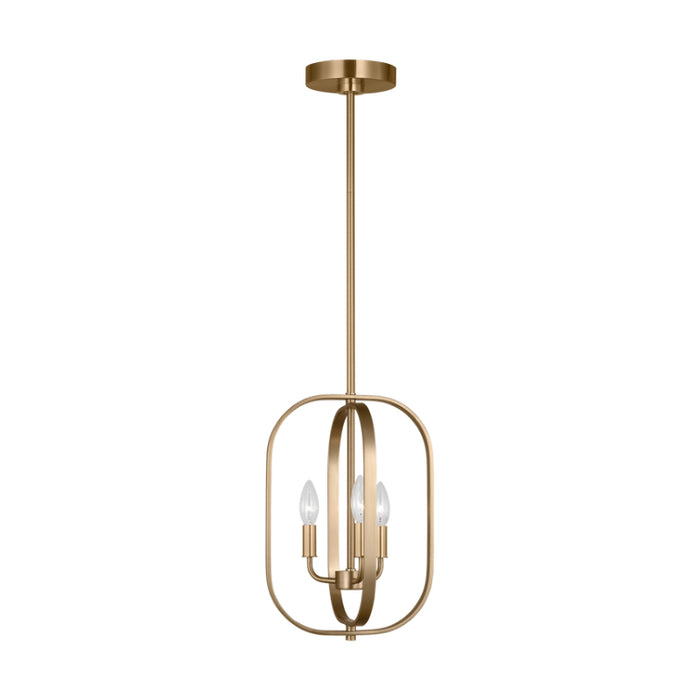 Generation GLC1293 Loretto 3-lt 11" Chandelier - Satin Brass