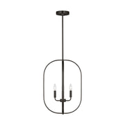 Generation GLC1304 Loretto 4-lt 16" Chandelier - Midnight Black