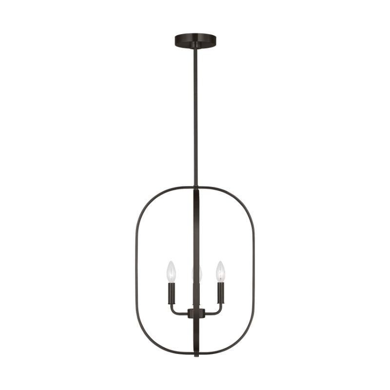 Generation GLC1304 Loretto 4-lt 16" Chandelier - Midnight Black