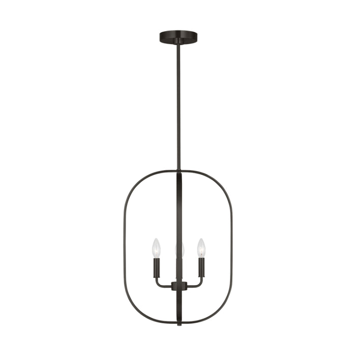 Generation GLC1304 Loretto 4-lt 16" Chandelier - Midnight Black
