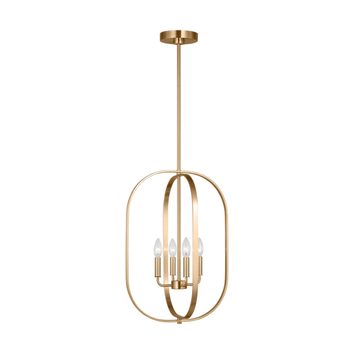 Generation GLC1304 Loretto 4-lt 16" Chandelier - Satin Brass