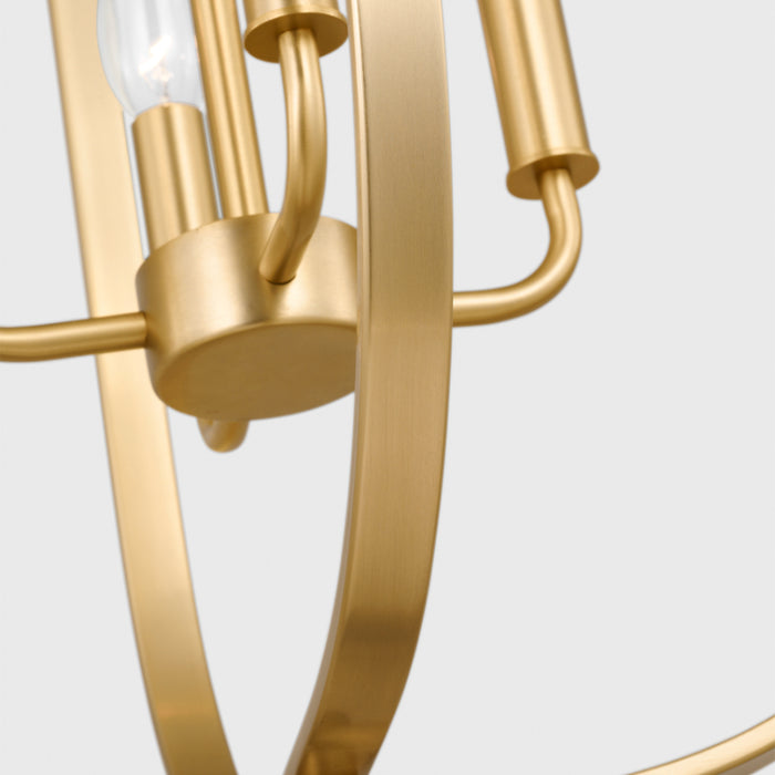 Generation GLC1304 Loretto 4-lt 16" Chandelier - Satin Brass