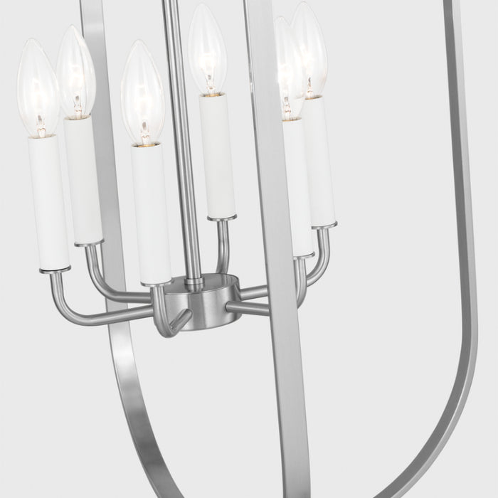 Generation GLC1316 Loretto 6-lt 19" Chandelier - Brushed Nickel