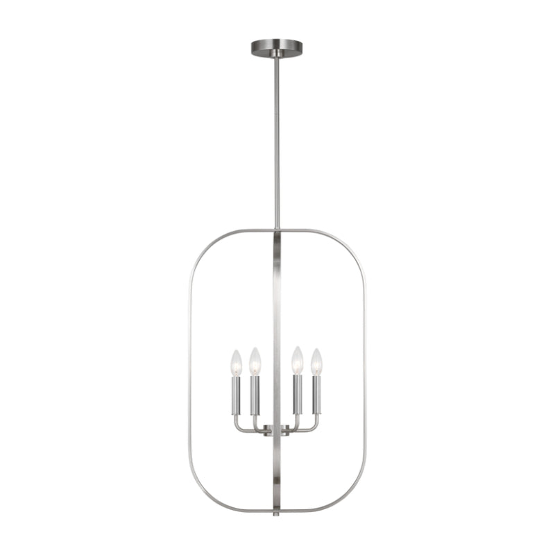 Generation GLC1316 Loretto 6-lt 19" Chandelier - Brushed Nickel