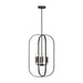 Generation GLC1316 Loretto 6-lt 19" Chandelier - Midnight Black