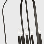 Generation GLC1316 Loretto 6-lt 19" Chandelier - Midnight Black