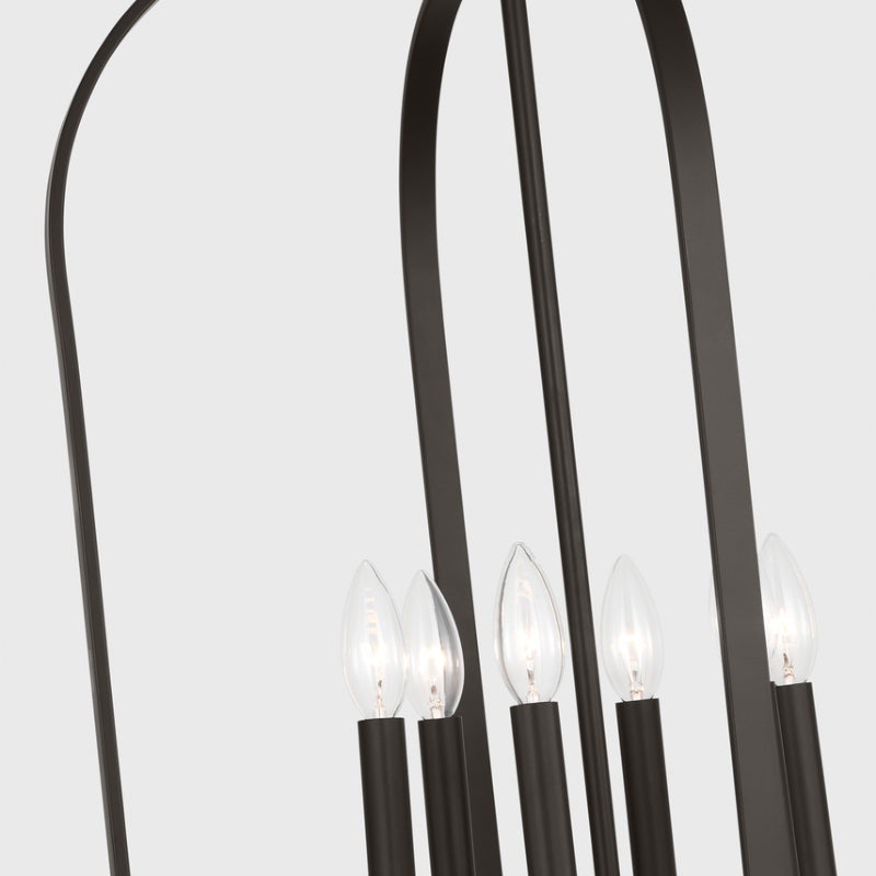 Generation GLC1316 Loretto 6-lt 19" Chandelier - Midnight Black