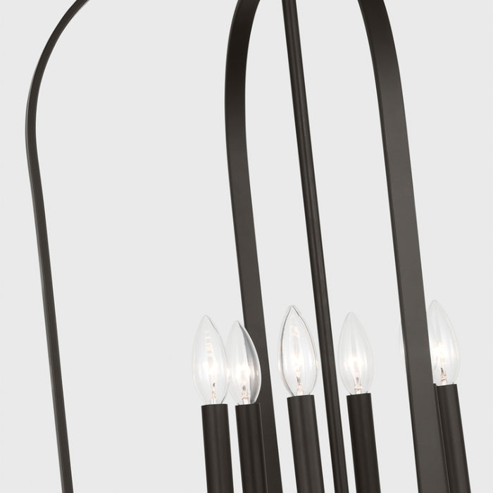 Generation GLC1316 Loretto 6-lt 19" Chandelier - Midnight Black