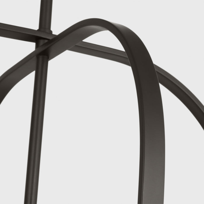 Generation GLC1316 Loretto 6-lt 19" Chandelier - Midnight Black