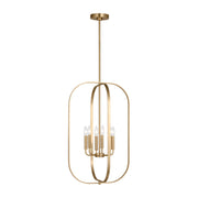 Generation GLC1316 Loretto 6-lt 19" Chandelier - Satin Brass