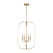 Generation GLC1316 Loretto 6-lt 19" Chandelier - Satin Brass