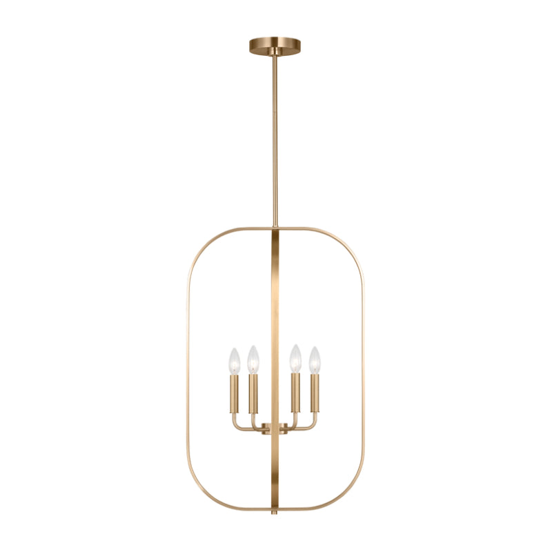 Generation GLC1316 Loretto 6-lt 19" Chandelier - Satin Brass