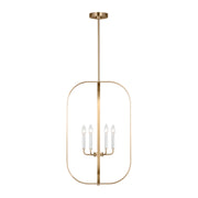 Generation GLC1316 Loretto 6-lt 19" Chandelier - Satin Brass