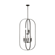 Generation GLC1329 Loretto 9-lt 24" Chandelier - Midnight Black