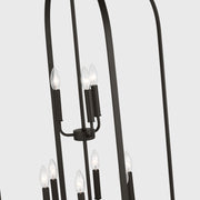 Generation GLC1329 Loretto 9-lt 24" Chandelier - Midnight Black