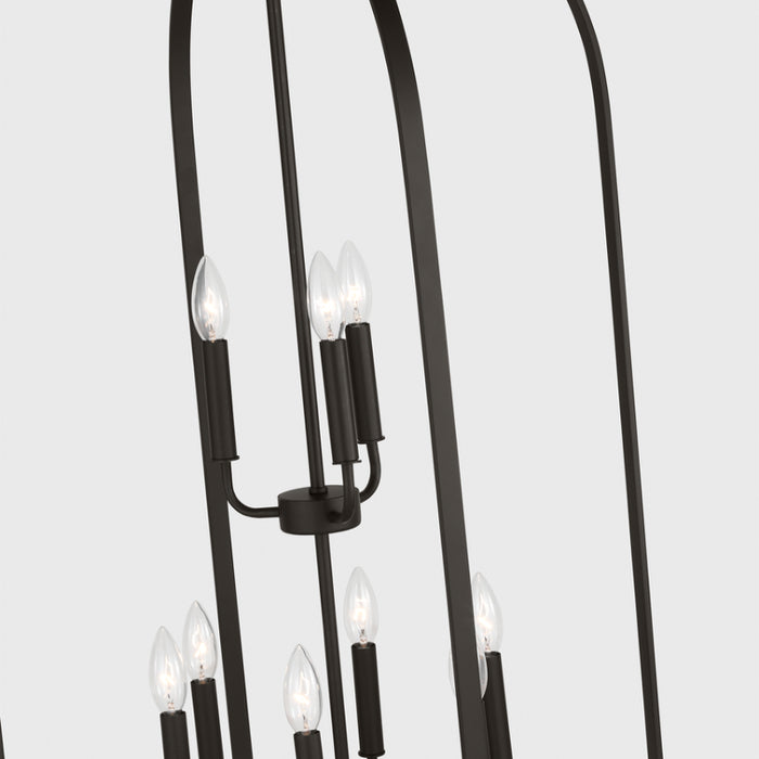 Generation GLC1329 Loretto 9-lt 24" Chandelier - Midnight Black