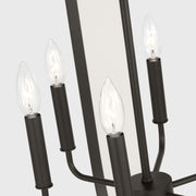 Generation GLC1329 Loretto 9-lt 24" Chandelier - Midnight Black