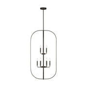Generation GLC1329 Loretto 9-lt 24" Chandelier - Midnight Black