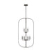 Generation GLC1329 Loretto 9-lt 24" Chandelier - Midnight Black