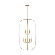Generation GLC1329 Loretto 9-lt 24" Chandelier - Satin Brass
