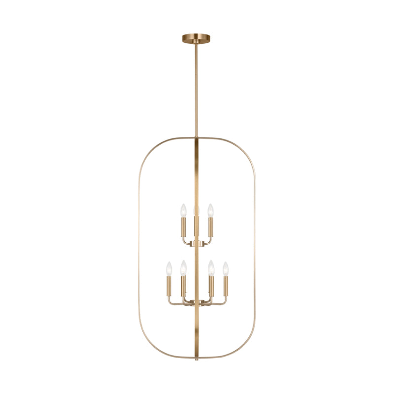 Generation GLC1329 Loretto 9-lt 24" Chandelier - Satin Brass
