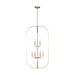 Generation GLC1329 Loretto 9-lt 24" Chandelier - Satin Brass