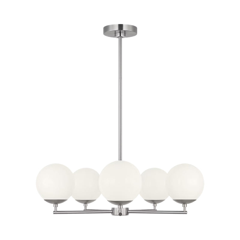 Generation GLC1795E Nube 5-lt 26" LED Chandelier - Brushed Nickel