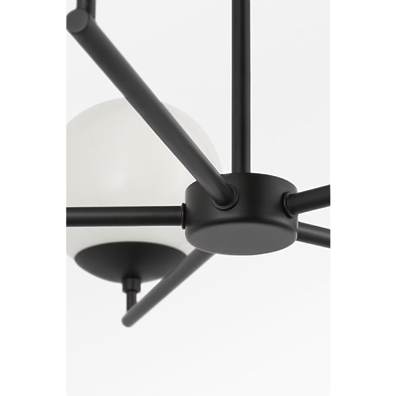 Generation GLC1795E Nube 5-lt 26" LED Chandelier - Midnight Black
