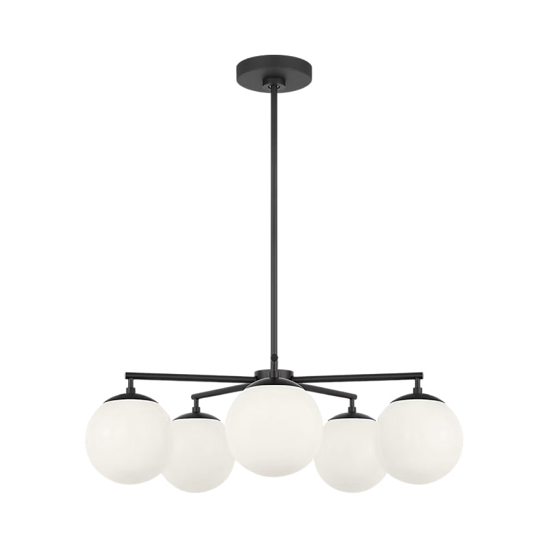 Generation GLC1795E Nube 5-lt 26" LED Chandelier - Midnight Black