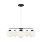 Generation GLC1795E Nube 5-lt 26" LED Chandelier - Midnight Black