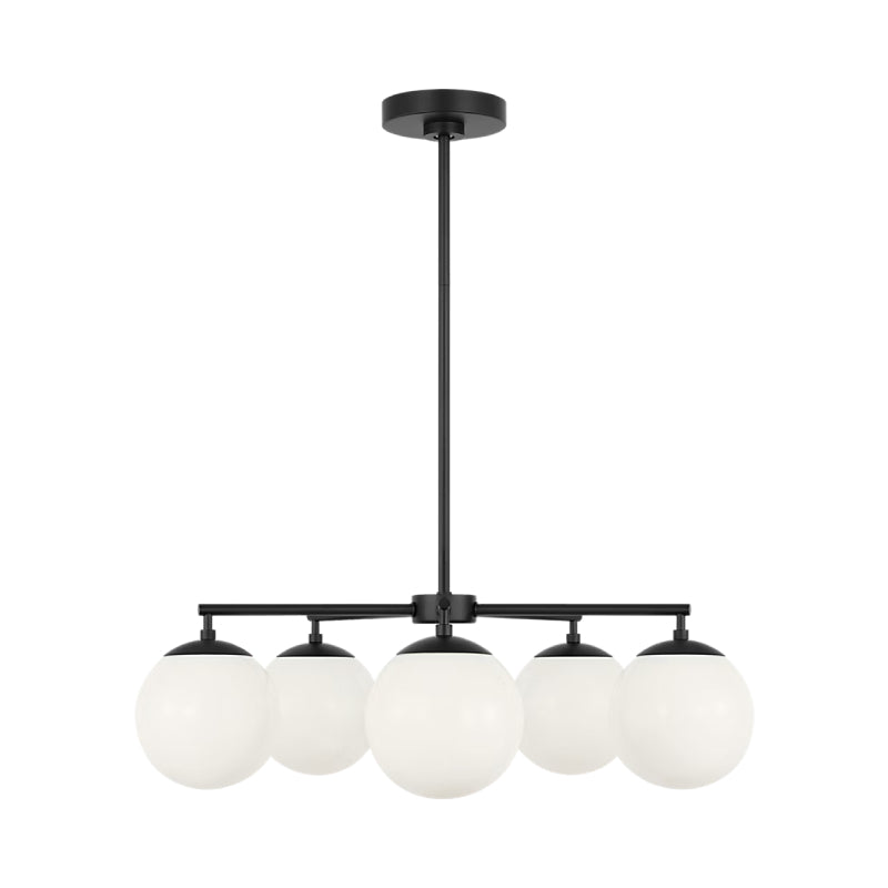 Generation GLC1795E Nube 5-lt 26" LED Chandelier - Midnight Black