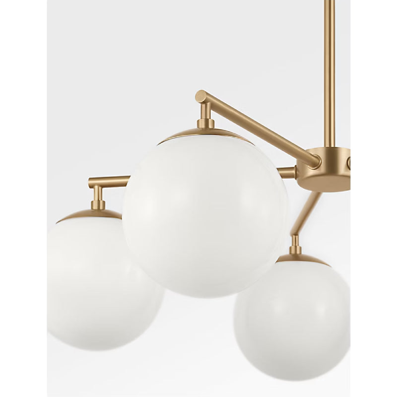 Generation GLC1795E Nube 5-lt 26" LED Chandelier - Satin Brass