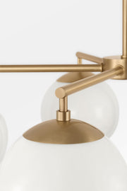 Generation GLC1795E Nube 5-lt 26" LED Chandelier - Satin Brass