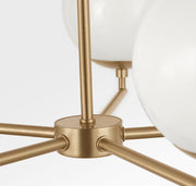 Generation GLC1795E Nube 5-lt 26" LED Chandelier - Satin Brass