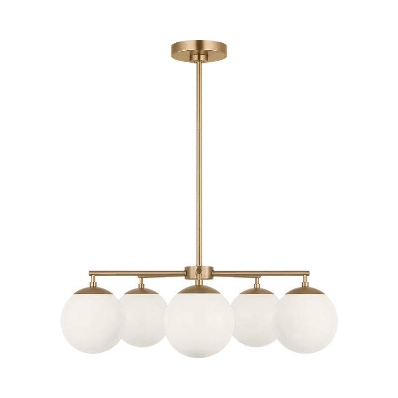 Generation GLC1795E Nube 5-lt 26" LED Chandelier - Satin Brass